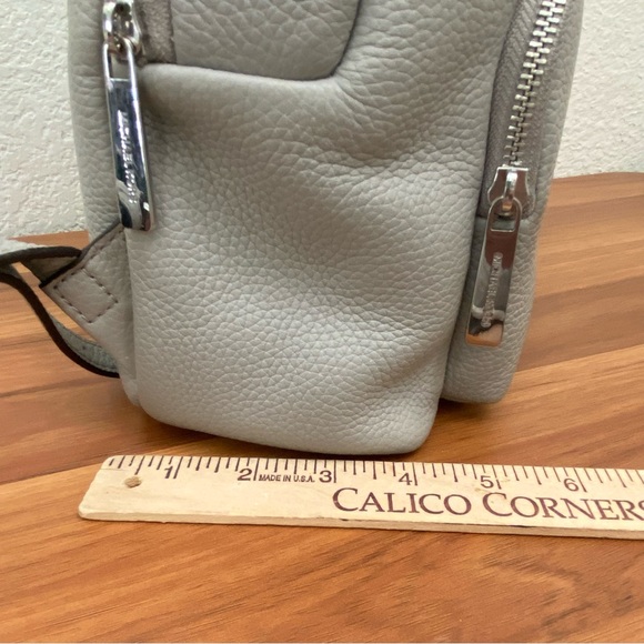 MICHAEL Michael Kors “Erin” Pearl Gray Pebbled Leather Medium Backpack - Picture 5 of 16